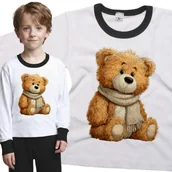 Piżamy dla dziewczynek - Piżama dziecięca Misiek Pluszowy W Szaliku Jesień Dzień Misia 110/116 - VoloDonum - miniaturka - grafika 1