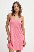 Piżamy damskie - Dkny koszula nocna damska kolor różowy bawełniana YI60010 - DKNY - miniaturka - grafika 1