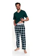 Piżamy męskie - Doctor Nap Piżama w kolorze ciemnozielonym - miniaturka - grafika 1
