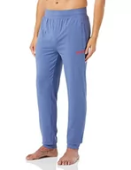 Spodnie męskie - HUGO Spodnie męskie z etykietą Loungewear, Otwarty niebieski 479, XL - miniaturka - grafika 1