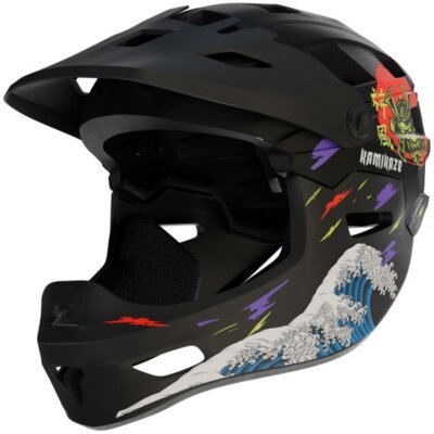 Kask KAMIKAZE Ronin Czarny Full Face ( L, 58-61 cm)