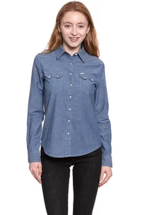 Lee, Koszula damska, Sawtooth Western Shi Indigo L48Fbmdk, rozmiar S - Koszule damskie - miniaturka - grafika 1