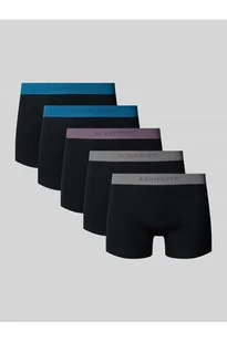 Obcisłe bokserki z paskiem z logo w zestawie 5 szt. - Schiesser - Majtki damskie - miniaturka - grafika 1