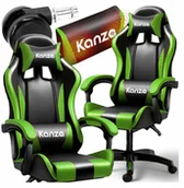 Fotele gamingowe - FOTEL GAMINGOWY Z MASAŻEREM OBROTOWY KANZA - miniaturka - grafika 1