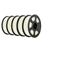 Filamenty i akcesoria do drukarek 3D - Filament ABS do drukarek 3D, waga 5 kg, średnica 1,75 mm, BIAŁY ABS 5 sztuk - miniaturka - grafika 1