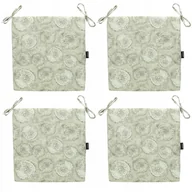 Poduszki na krzesła - Zestaw Poduszek Na Krzesło 40x40 wiązane Beżowy - miniaturka - grafika 1