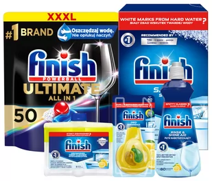 Finish Zestaw Do Zmywarki - Kapsułki Do Zmywarki Powerball Ultimate All In 1 Fresh 50 Sztuk + Sól 1,5 Kg + Czyścik + Nabłyszczasz + Odświeżacz - Środki do zmywarek Finish Zestaw Do Zmywarki - Kapsułki Do Zmywarki Powerball Ultimate All In 1 Fresh 50 Sztuk + Sól 1,5 Kg + Czyścik + Nabłyszczasz + Odświeżacz - Środki do zmywarek - miniaturka - grafika 1