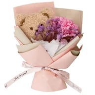 Gadżety dla niej i dla niego - Empik Gifts Bukiet z misiem, Różowy - miniaturka - grafika 1