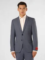 Garnitury - HUGO Męska marynarka od garnituru modułowego Mężczyźni Super Slim Fit niebieski wypukły wzór tkaniny, 102 - miniaturka - grafika 1