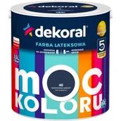 Farby wewnętrzne - Farba lateksowa Moc Koloru Marynarski Granat 2,5 l Dekoral - miniaturka - grafika 1