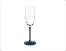 Royal Leerdam KIELISZEK do szmpana 180ML CZARNA NÓŻKA (0103006266) - Kieliszki - miniaturka - grafika 1