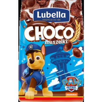 Lubella Mlekołaki Choco Muszelki Zbożowe muszelki o smaku czekoladowym 250g