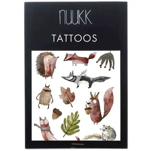 NUUKK - wegański tatuaż dla dzieci AUTUMN FOREST - Zabawki kreatywne - miniaturka - grafika 1