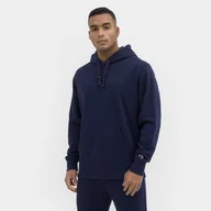 Bluzy sportowe męskie - Męska bluza dresowa nierozpinana z kapturem CHAMPION Hooded Sweatshirt - granatowa - miniaturka - grafika 1