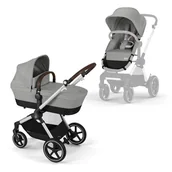 Wózki dziecięce - Cybex Eos Lux wózek wielofunkcyjny Stone Grey - miniaturka - grafika 1