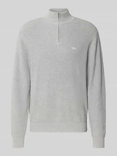 Sweter z dzianiny ze stójką - Swetry męskie - miniaturka - grafika 1