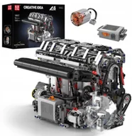 Klocki - Klocki konstrukcyjne TECHNIC Mould King SILNIK L4 RZĘDOWY CZTEROCYLINDROWY - miniaturka - grafika 1