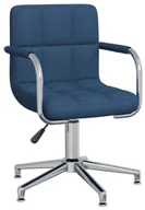 Fotele i krzesła biurowe - Elior Niebieski nowoczesny fotel obrotowy biurowy bez kółek - Lonja - miniaturka - grafika 1