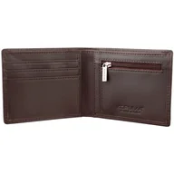 Portfele - Cienki portfel męski skórzany typu SLIM (Brąz) - miniaturka - grafika 1