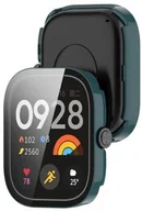 Akcesoria do smartwatchy - Bizon Etui ze szkłem do zegarka Case+Glass Watch do Xiaomi Redmi Watch 5, zielone - miniaturka - grafika 1