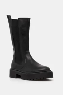 Steve Madden sztyblety skórzane Ginny damskie kolor czarny na platformie SM11003332 - Botki damskie - miniaturka - grafika 1