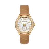 Zegarki damskie - Zegarek Michael Kors Sage MK4819 Brązowy - miniaturka - grafika 1