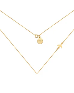 Złoty naszyjnik z jaskółką - Naszyjniki - miniaturka - grafika 1