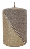 Świece - ŚWIECA ozdobna BOLERO NEW szampańskie złoto 10cm ARTMAN walec - miniaturka - grafika 1