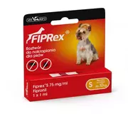 Artykuły przeciw pasożytom - Vet-Agro Fiprex S - preparat na pchły, kleszcze i wszy dla psów o wadze do 10kg - miniaturka - grafika 1
