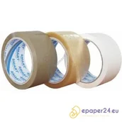 Akcesoria do pakowania - TAŚMA PAKOWA SMART 48 MM X 46 M KAUCZUK, BIAŁY - miniaturka - grafika 1