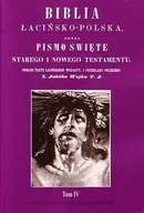 Religia i religioznawstwo - Biblia łacińsko-polska, czyli Pismo Święte Starego i Nowego Testamentu. Tom IV - cały NOWY TESTAMENT(Cztery Ewangelie, Dzieje Apostolskie, Listy Apostolskie i Apokalipsa), (Wulgata i tł. ks. Jakuba Wujka z komentarzami ks. Wujka i Menochiusza T. J.) - miniaturka - grafika 1