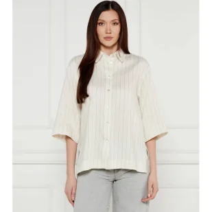 Marella SPORT Koszula Manna Relaxed fit z dodatkiem lnu - Koszule damskie - miniaturka - grafika 1