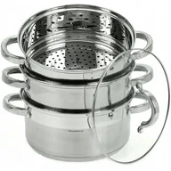 Zestawy garnków i patelni - GARNEK NA PARĘ KLAUSBERG 4 ELEM. 22cm KB-7142 - miniaturka - grafika 1