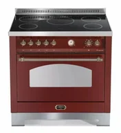 Kuchenki elektryczne - Kuchnia z płytą indukcyjną LOFRA DOLCEVITA 90 ROSSO BURGUNDY RRG96MFT/5I/Bronze - miniaturka - grafika 1
