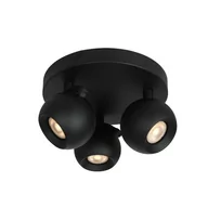 Lampy sufitowe - Lafin lampa sufitowa (spot) 3xGU10 czarna SPL-45379-3R-BK - miniaturka - grafika 1