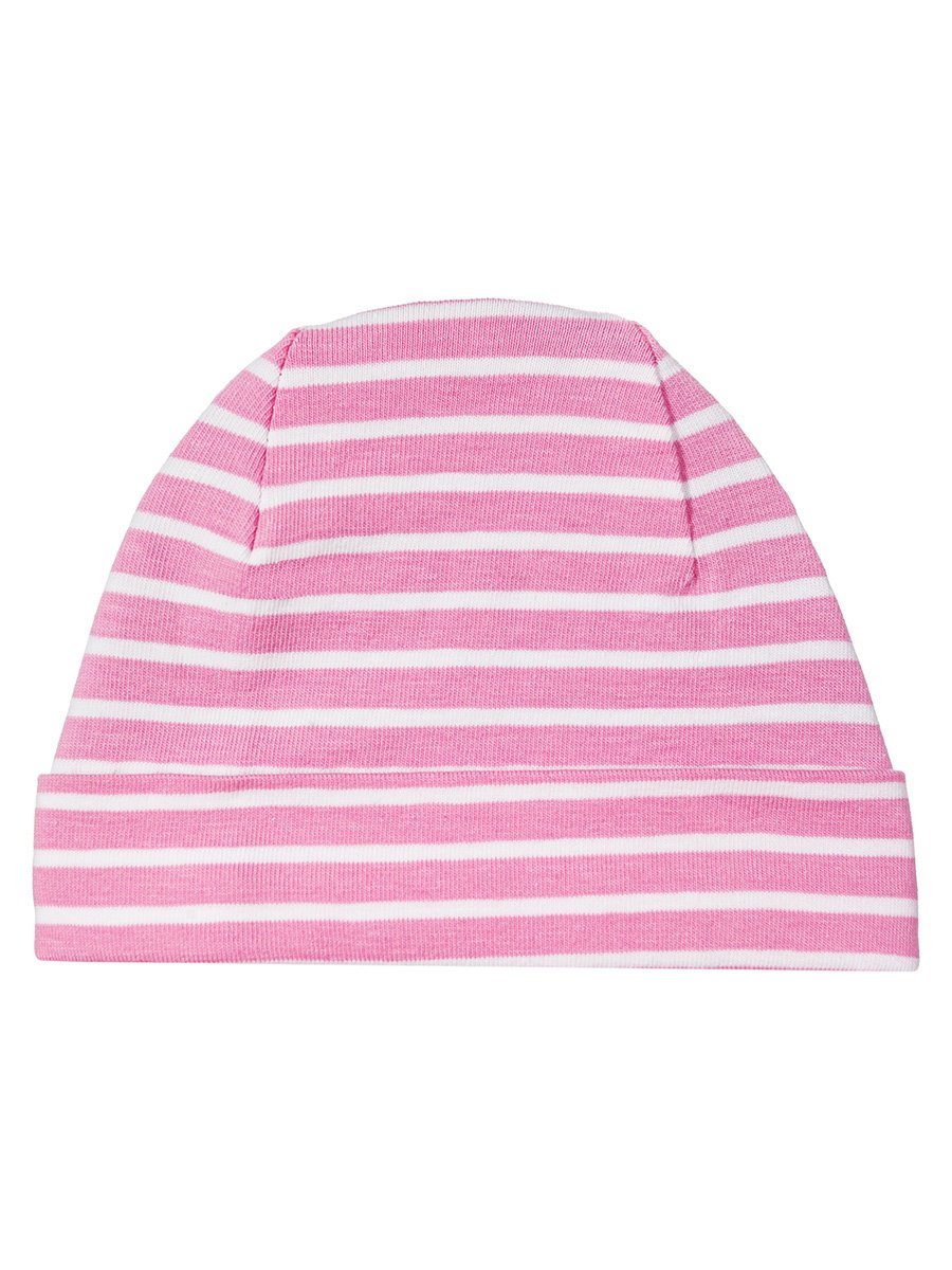 Dziewczęca czapka bawełniana paseczki różowa Döll