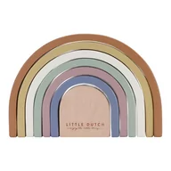 Zabawki sensoryczne - ﻿LITTLE DUTCH Drewniana Tęcza Układanka Vintage - miniaturka - grafika 1