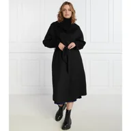 Płaszcze damskie - Armani Exchange Wełniany płaszcz - miniaturka - grafika 1