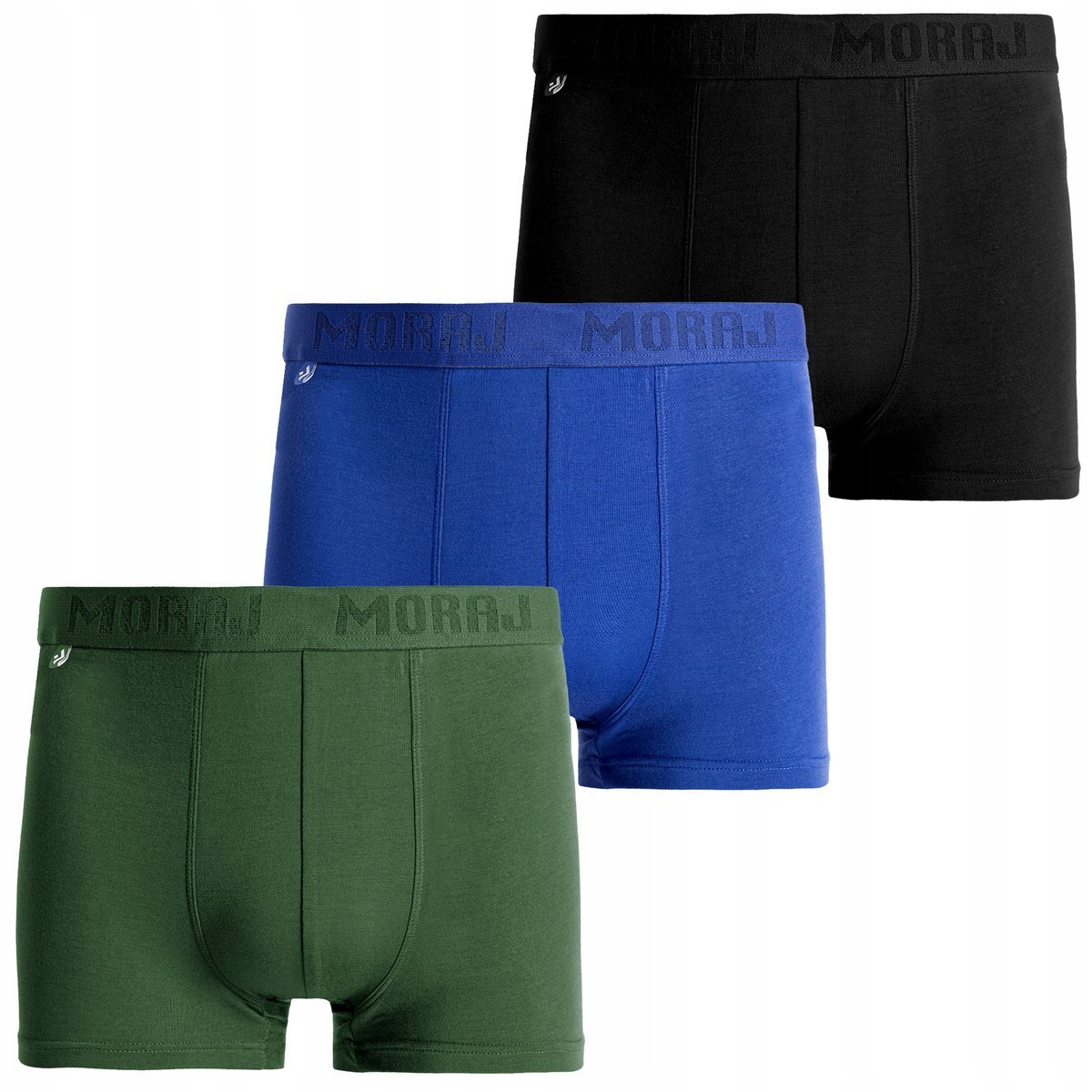 3X BOKSERKI MĘSKIE BAMBUSOWE Z WISKOZY KLASYCZNE ODDYCHAJĄCE MORAJ XL