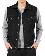 Garnitury - Urban Classics Męska kamizelka Denim Vest kamizelka dżinsowa, męska kurtka dżinsowa bez rękawów w 3 modnych kolorach, rozmiary S – 5XL - miniaturka - grafika 1