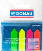 Etykiety samoprzylepne i bloki etykiet - Donau ZAKŁADKI INDEKSUJĄCE STRZAŁKA 12X45MM DONAU - miniaturka - grafika 1
