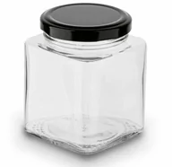 Pojemniki kuchenne - SZKLANY SŁOIK KWADRATOWY DO PRZYPRAW ZAPRAW BELO 300ML - miniaturka - grafika 1