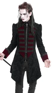 płaszcz męski DEVIL FASHION - GOTHIC -L - Płaszcze męskie - miniaturka - grafika 1
