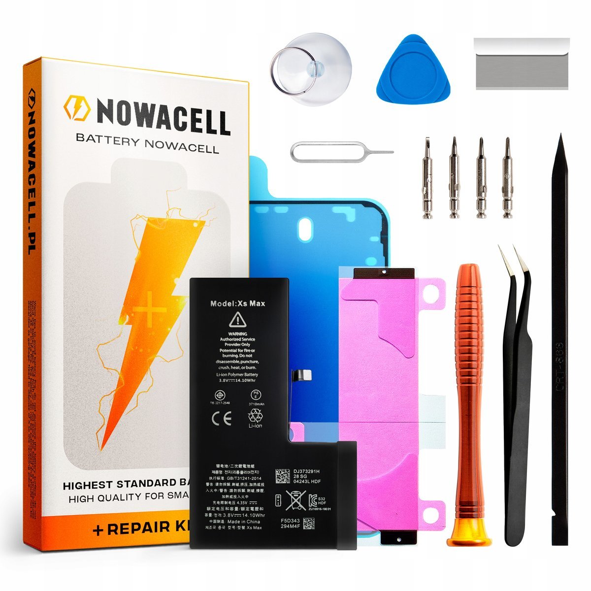 Bateria do iPhone 11 Pro Większa Pojemność 3410 mAh Zestaw NOWACELL