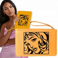 Torebki damskie - Torebka Kopertówka MUSZTARDOWY Telefon WOMEN Wzory - miniaturka - grafika 1