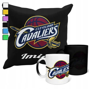 ZESTAW KUBEK MAGICZNY + POSZEWKA Z PODUSZKĄ- NBA CLEVELAND CAVALIERS + IMIĘ - Gadżety dla niej i dla niego - miniaturka - grafika 1