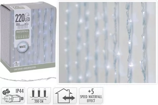 NoName Lampki choinkowe LED girlianda 220 LED - Oświetlenie świąteczne - miniaturka - grafika 2