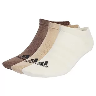 adidas Cienkie i lekkie skarpety sportowe unisex o niskim kroju, 3 pary niewidocznych skarpetek, cudowna biel/magiczny beż/ziemia warstwy, L, Wonder Biały/Magiczny Beż/Ziemia Warstwy, Large - Skarpetki damskie - miniaturka - grafika 1