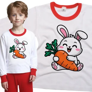 Piżama dziecięca Wesoły Królik Zając Trzymający Wielką Marchew 86/92 - VoloDonum - Piżamy dla dziewczynek Piżama dziecięca Wesoły Królik Zając Trzymający Wielką Marchew 86/92 - VoloDonum - Piżamy dla dziewczynek - miniaturka - grafika 1