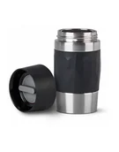 Akcesoria i części AGD - Emsa TRAVEL MUG Compact thermal mug black/stainless steel, 0.3 liters, screw cap - miniaturka - grafika 1
